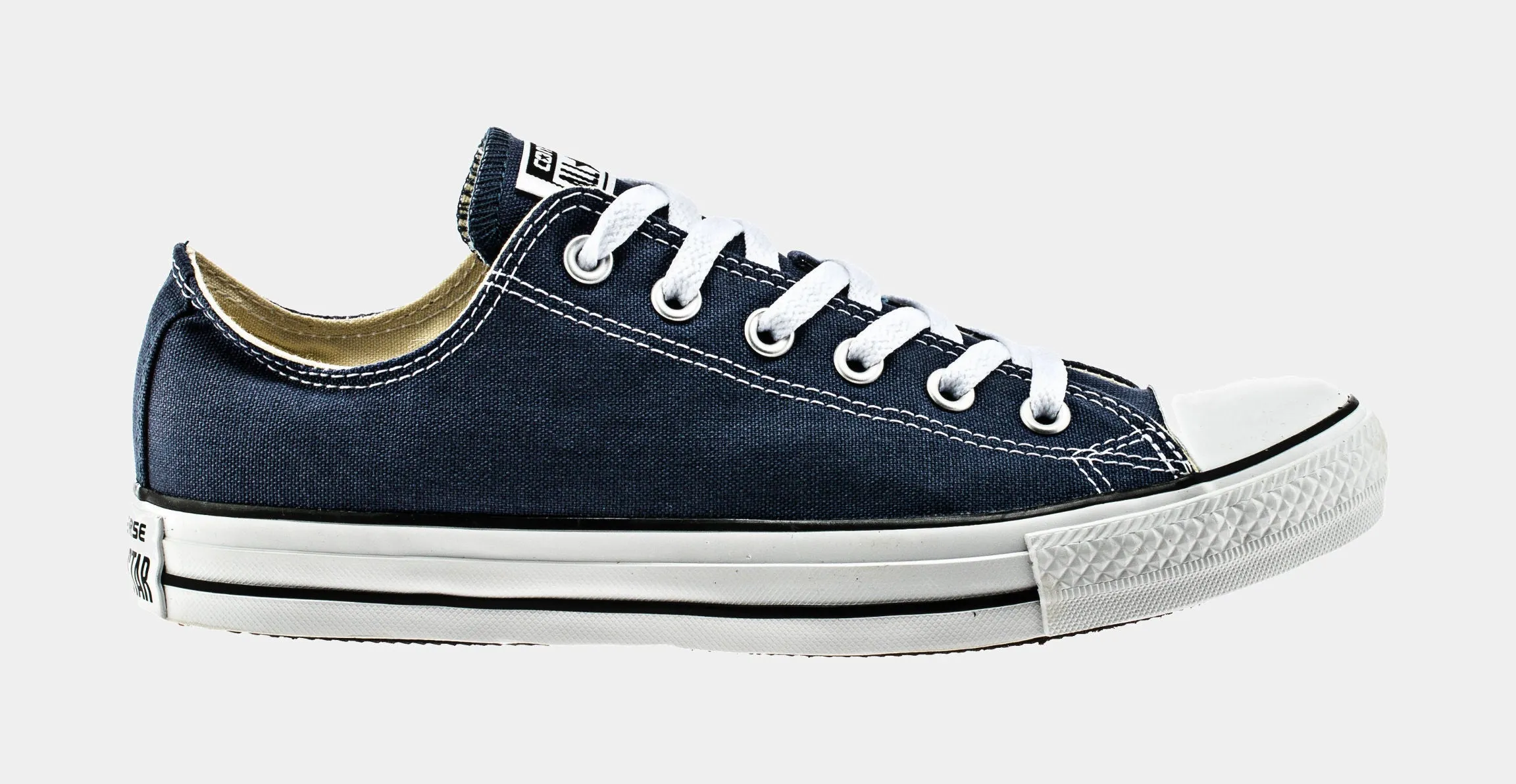 Chuck Taylor All Star Classic Colors Low Solid Canvas Mens Lifestyle Shoes (Navy Blue)