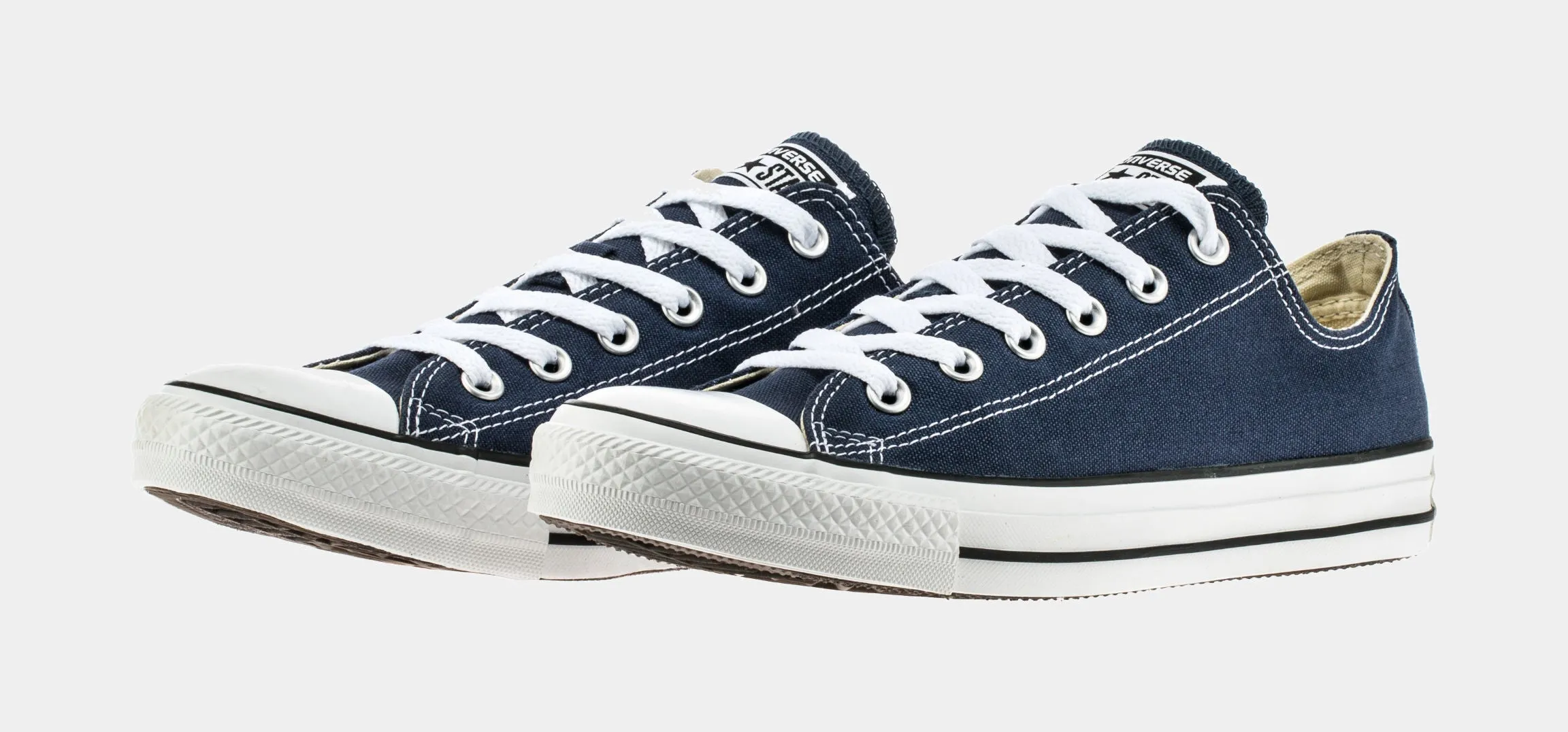 Chuck Taylor All Star Classic Colors Low Solid Canvas Mens Lifestyle Shoes (Navy Blue)