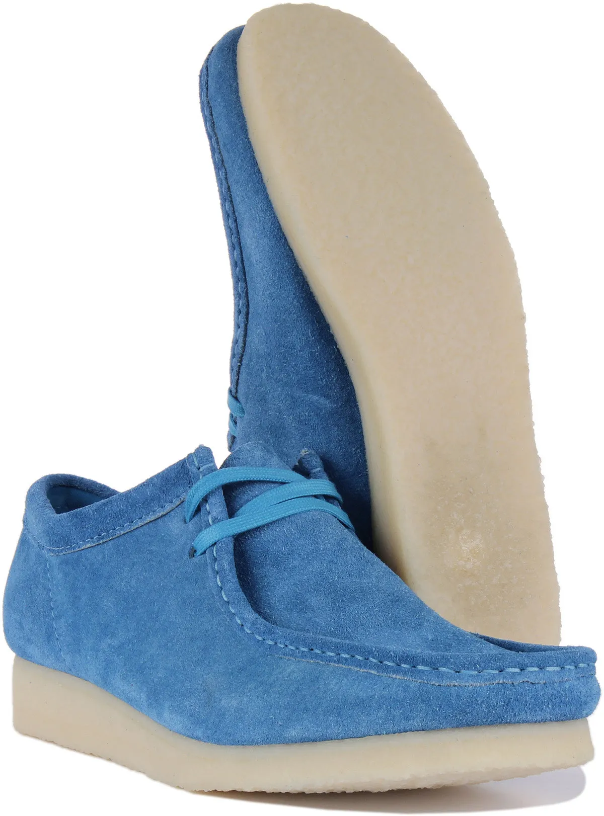 Clarks Originals Wallabee In Blue For Men