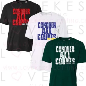 Conquer All Courts Camp T-Shirt