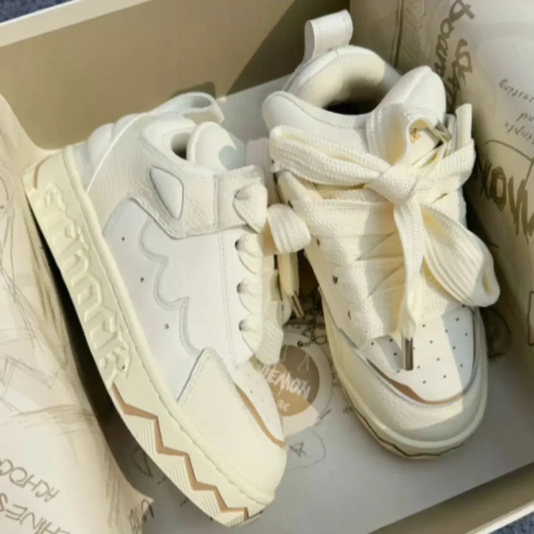 Cream Puff-100 Flat Sneakers