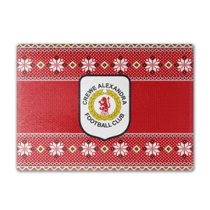 Crewe Alexandra Knitted Xmas Chopping Board