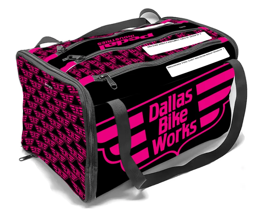 Dallas Bike Works 2024 CYCLING RACEDAY BAG™ PINK-BLACK