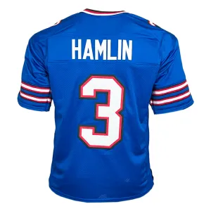 Damar Hamlin Unsigned Buffalo Blue Football Jersey