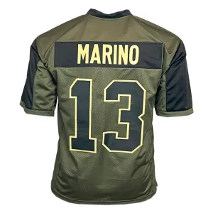 Dan Marino Unsigned Salute to Service Football Jersey