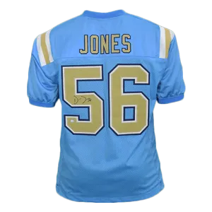 Datone Jones Bruins Autographed Football Jersey Blue(JSA)