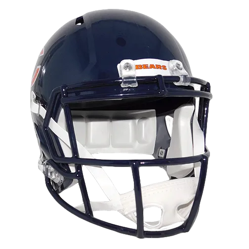 David Montgomery Autographed Chicago Bears Navy Blue Full Size Speed Football Helmet (JSA!