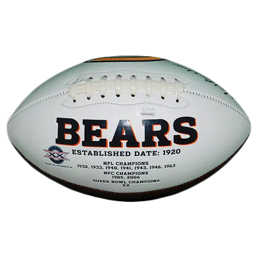 Dick Butkus Autographed Chicago Bears Logo Football (JSA)