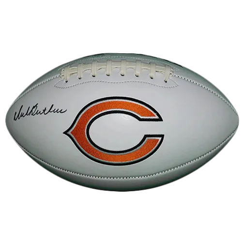 Dick Butkus Autographed Chicago Bears Logo Football (JSA)