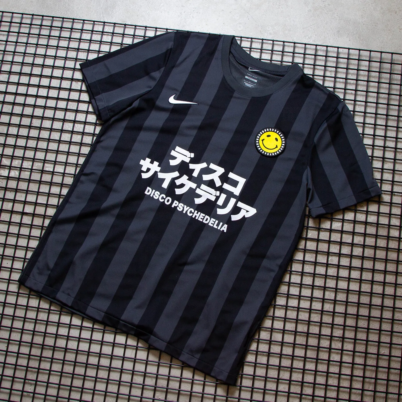 Disco Psychedelia FC Striped Division - Jersey - Black Grey