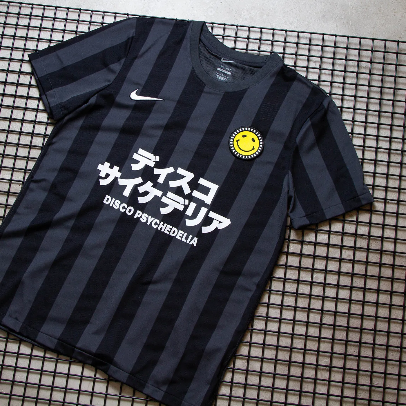 Disco Psychedelia FC Striped Division - Jersey - Black Grey