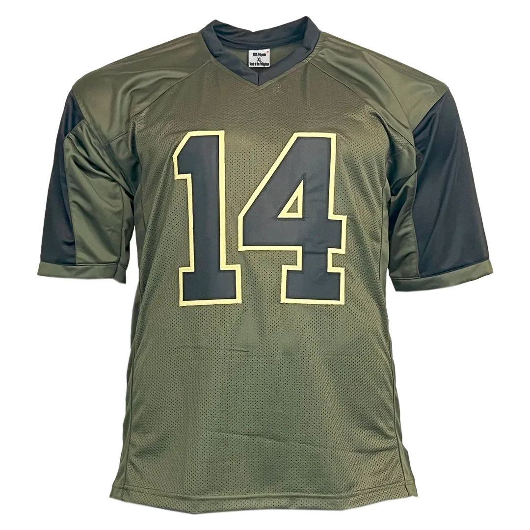 Don Hutson Unsigned Salute to Service Football Jersey