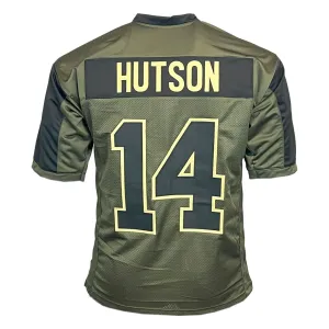 Don Hutson Unsigned Salute to Service Football Jersey