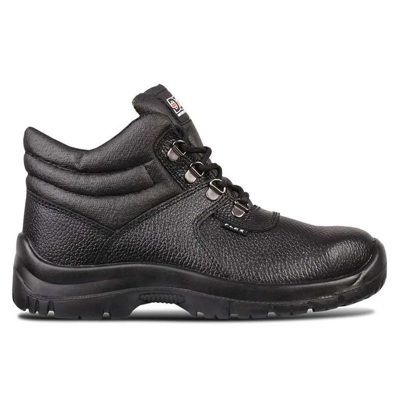 DOT Flex Oil/Acid Safety Shoe Steel Toe Super-Flex Sole Black