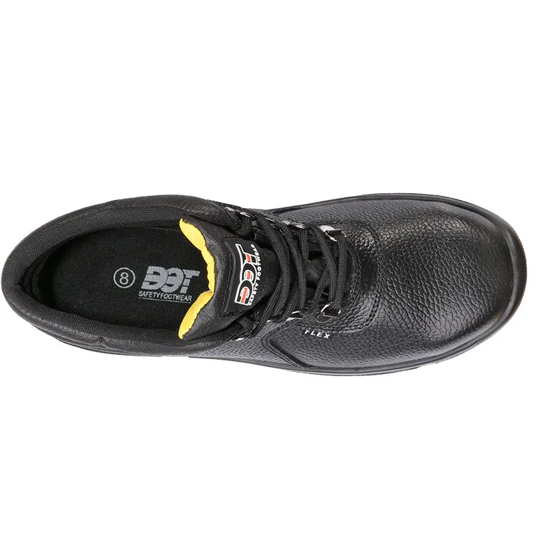 DOT Flex Oil/Acid Safety Shoe Steel Toe Super-Flex Sole Black