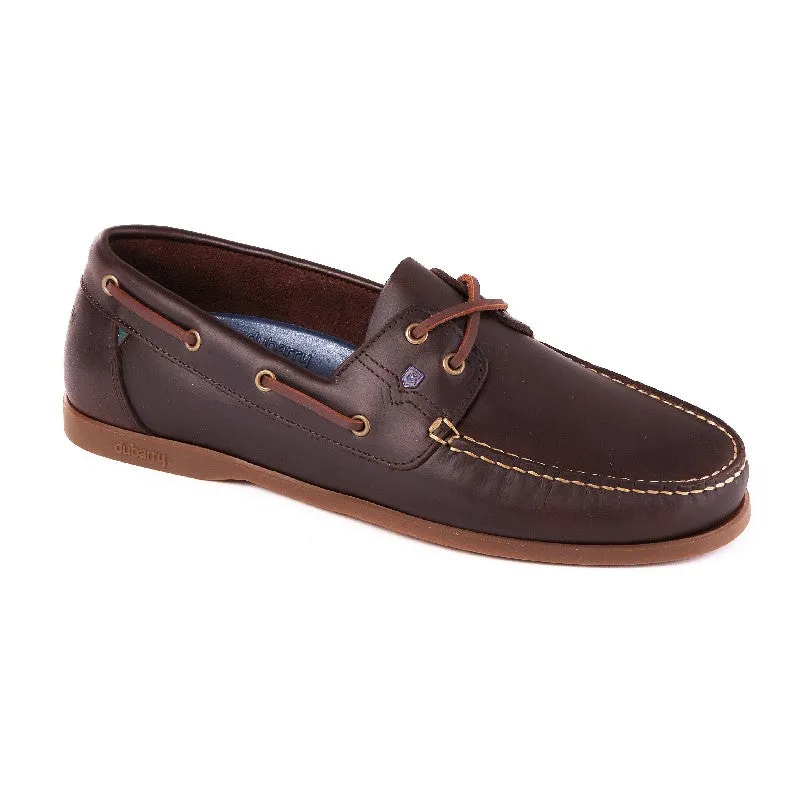 Dubarry Mens Port Leather Deck Shoe - Old Rum