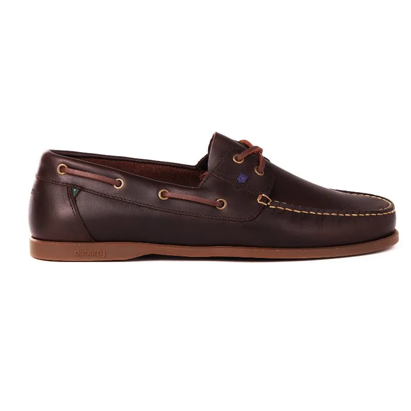 Dubarry Mens Port Leather Deck Shoe - Old Rum