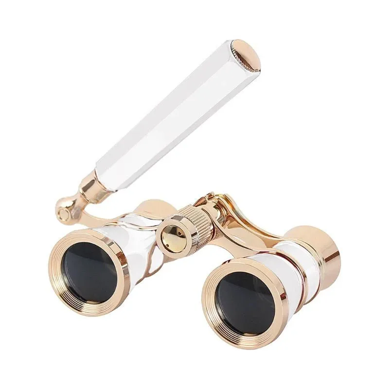 Elegant Fashion Mini Portable Vintage Glasses Binocular 3 x 25 with Handle