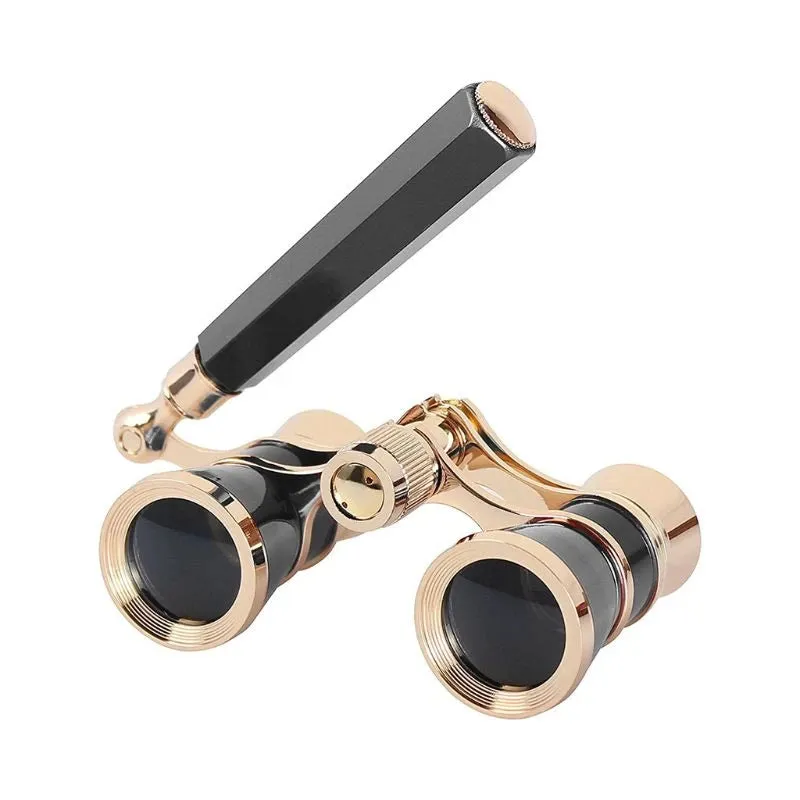 Elegant Fashion Mini Portable Vintage Glasses Binocular 3 x 25 with Handle