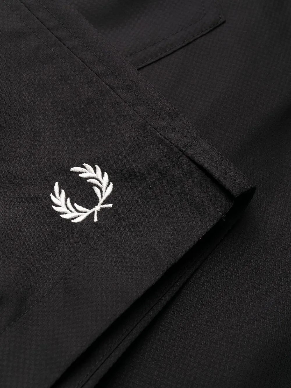 embroidered-logo swim shorts