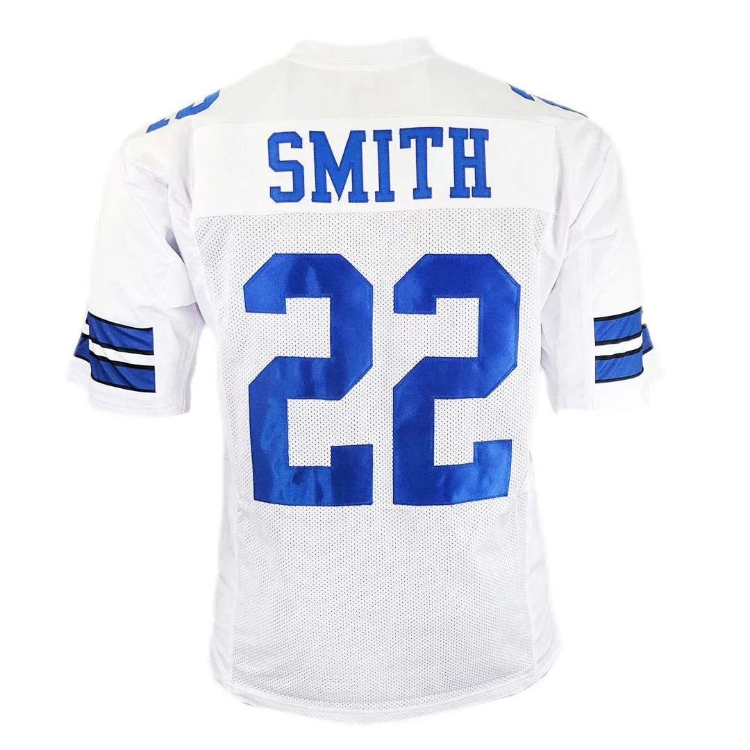 Emmitt Smith Unsigned Dallas White Football Jersey