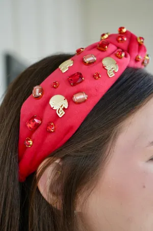 Fan Gear Football Headband - Red [Brianna Cannon]