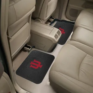 Fanmats Indiana Hooisers Back Seat Car Utility Mats - 2 Piece Set