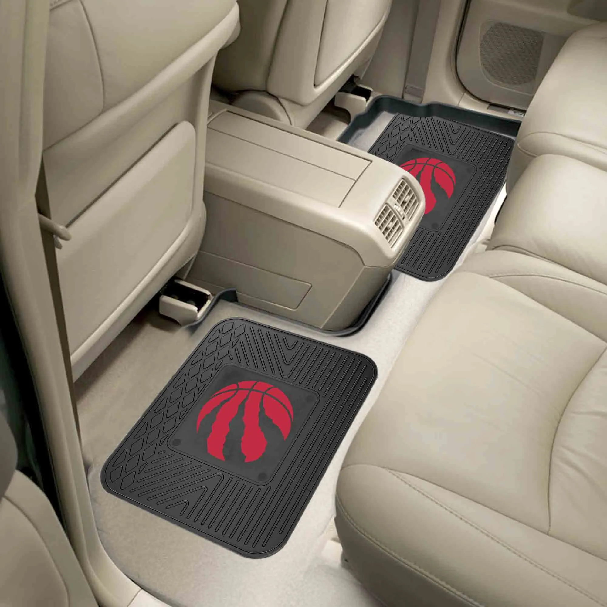 Fanmats Toronto Raptors Back Seat Car Utility Mats - 2 Piece Set