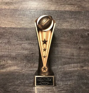 Fantasy Football Trophy Award 10.5" Trophy Fantasy Football League Champion Trophy Award Bragging Rights FFL Trophy Football League Champion