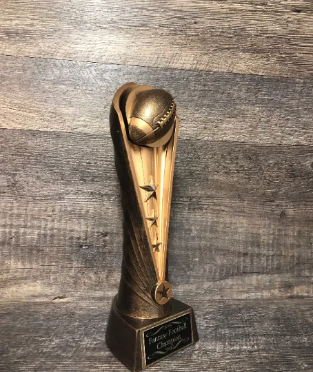 Fantasy Football Trophy Award 10.5" Trophy Fantasy Football League Champion Trophy Award Bragging Rights FFL Trophy Football League Champion