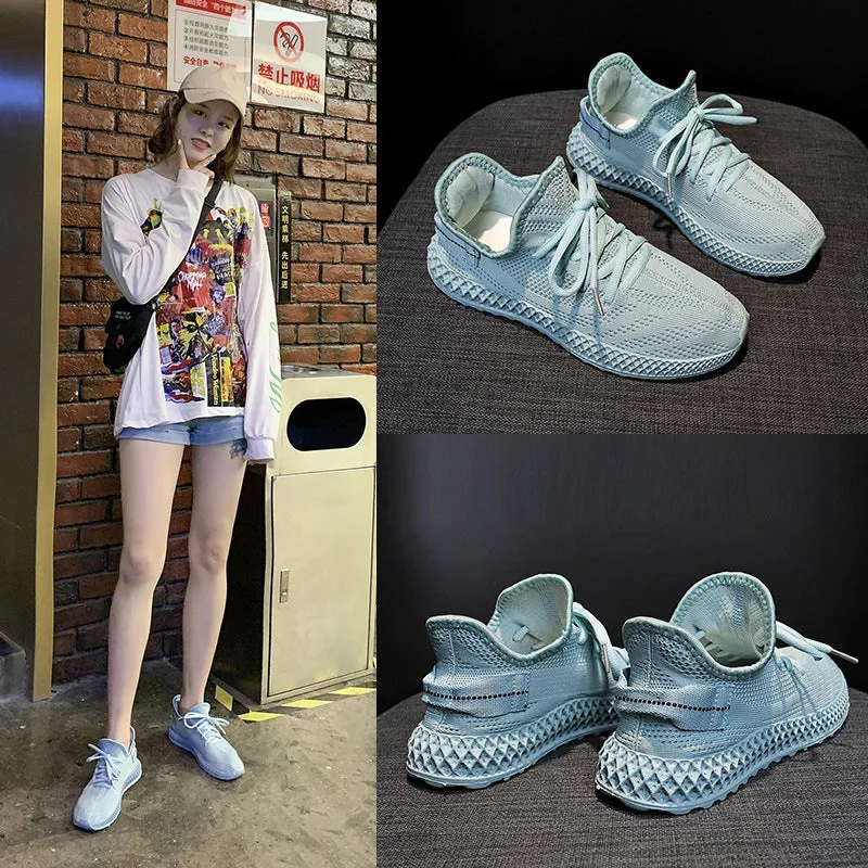 Fashion Candy Color Women Sneakers Tenis Feminino Casual Shoes Women Breathable Mesh Sneakers Women Yellow Red Basket Femme