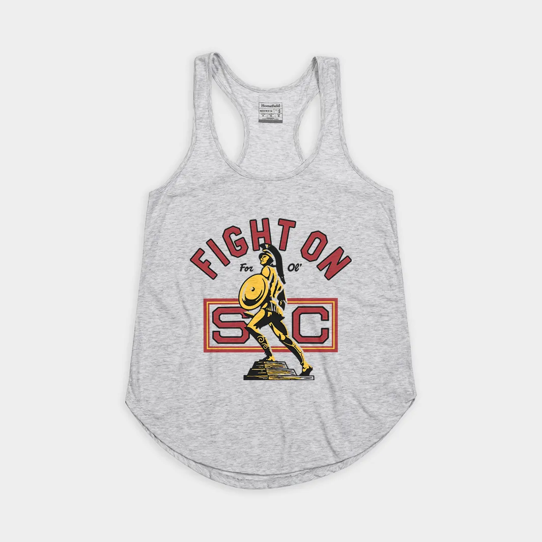 Fight On for Ol’ SC Vintage Tommy Trojan Women's Tank