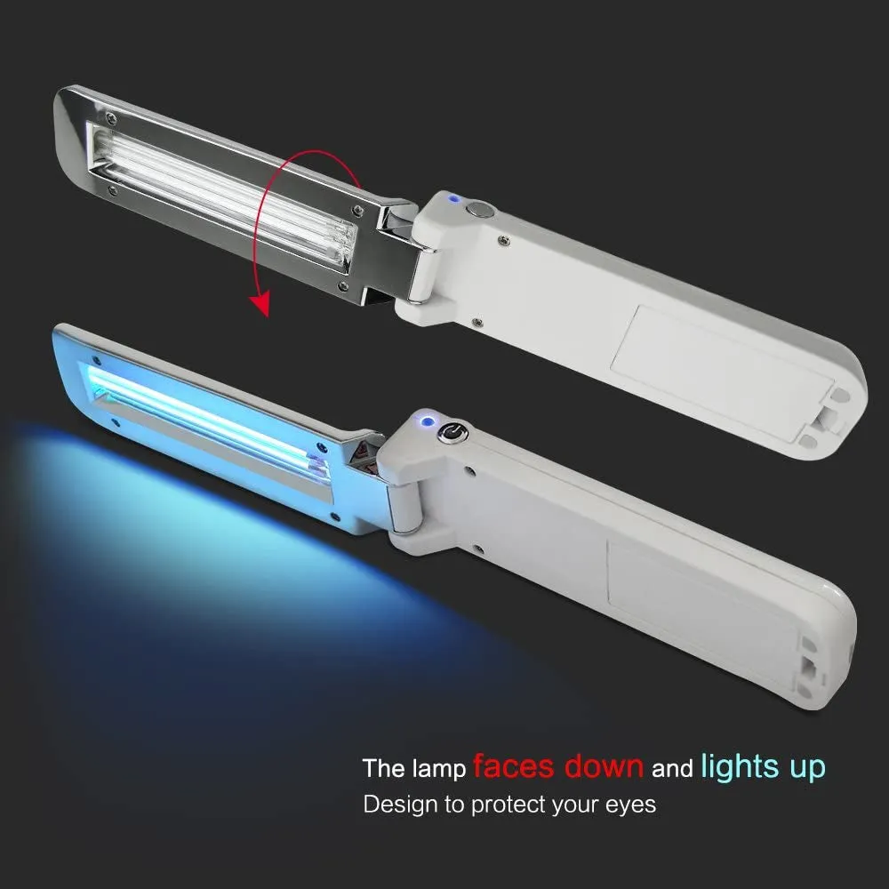 Foldable Mini UV-C Sanitizer Travel Wand - Portable UV-C Disinfection Lamp