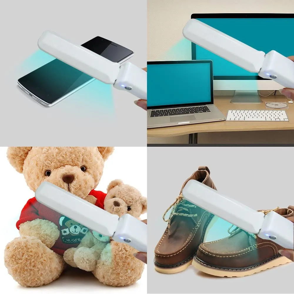 Foldable Mini UV-C Sanitizer Travel Wand - Portable UV-C Disinfection Lamp