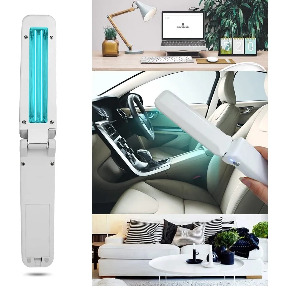 Foldable Mini UV-C Sanitizer Travel Wand - Portable UV-C Disinfection Lamp