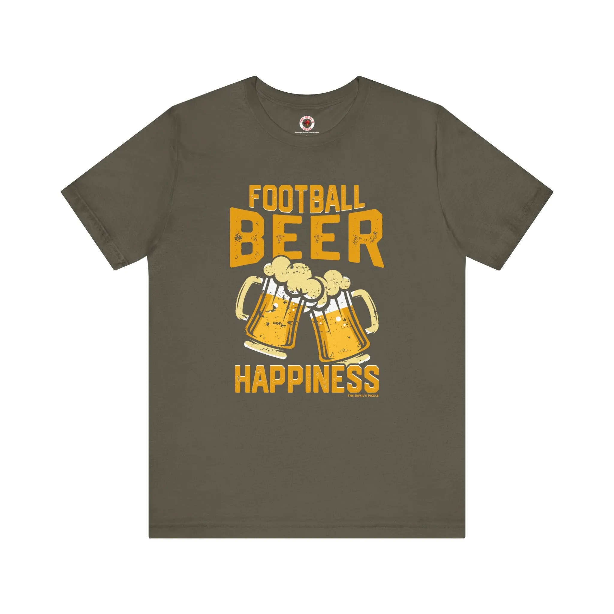 Football Beer and Happiness T-Shirt