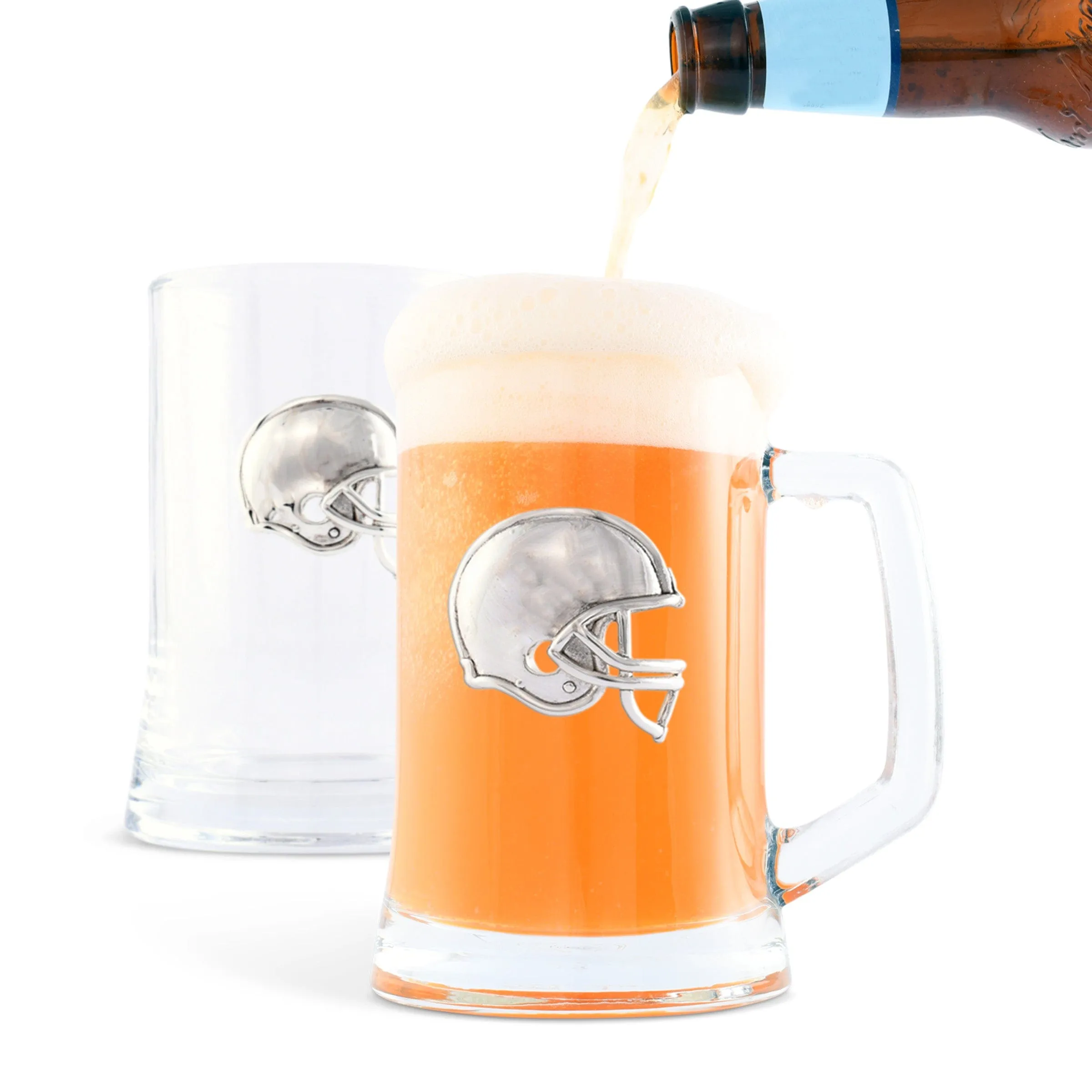 Football Beer Mugs - Set of 2