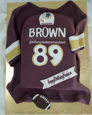 Football Jersey  Cutout Fondant Covered