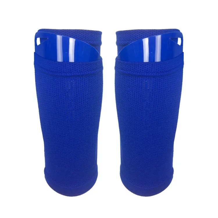 Football Shin Pads   Socks Sports Protective Equipment, Color: Dark Blue (L)