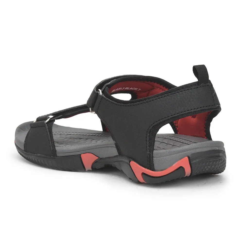 Force 10 By Liberty BLAIR-3 Black Sporty Sandal For Men