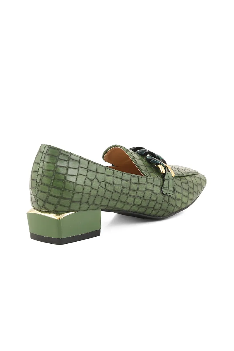 Formal Court Shoes I44395-Green