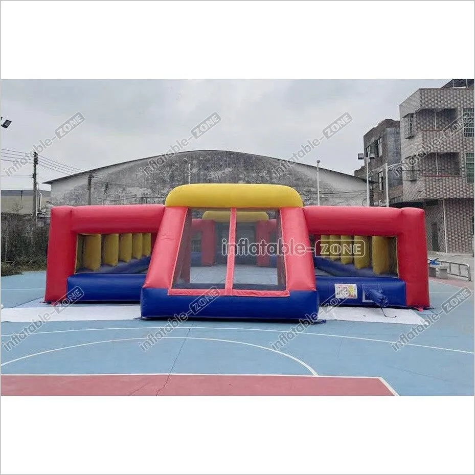 Fun Inflatable Soccer Field Pitch Big Outdoor Sport Game Inflatable Football Soap Court For Playground