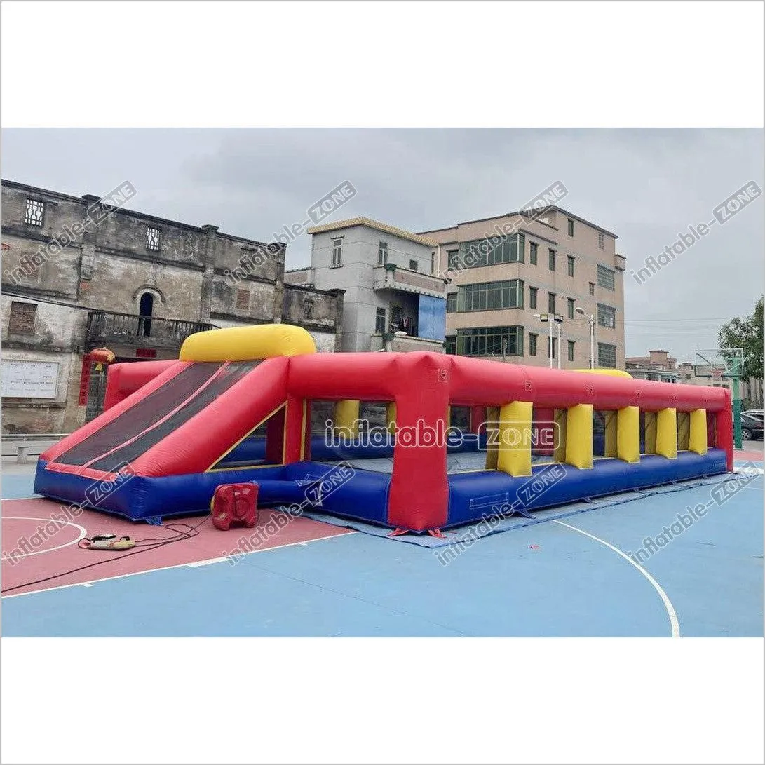 Fun Inflatable Soccer Field Pitch Big Outdoor Sport Game Inflatable Football Soap Court For Playground