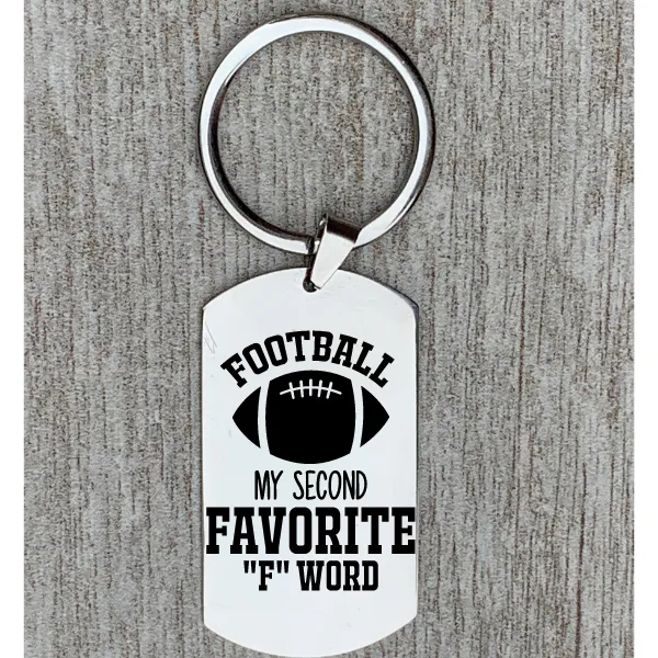 Funny Football Keychain