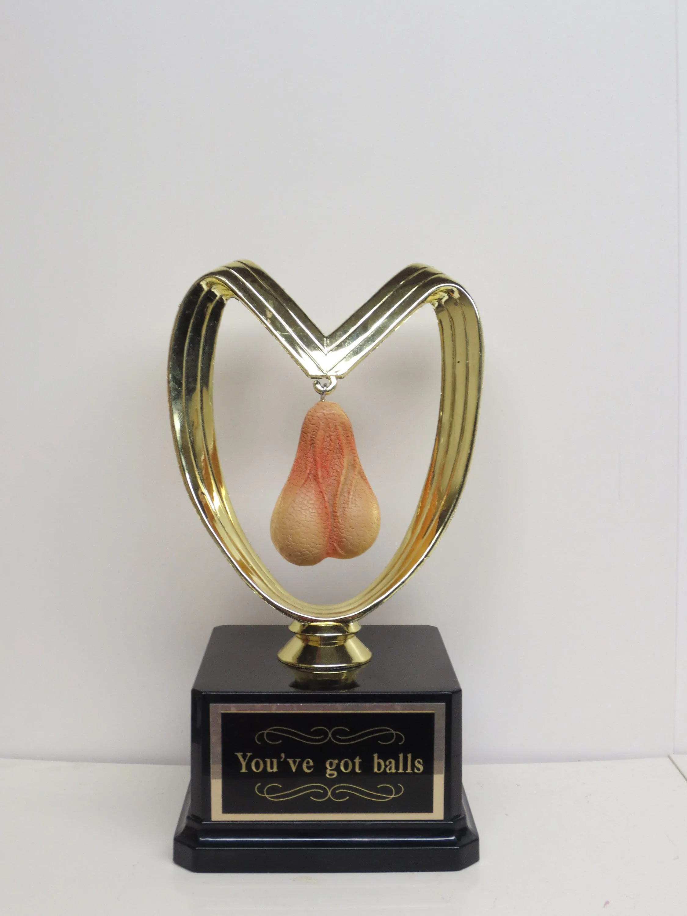 Funny Testicle Trophy You've Got Balls Trophy Aww Nuts Trophy Adult Humor FFL Last Place Loser Trophy Grow A Pair Gag Gift Penis Sacko Award