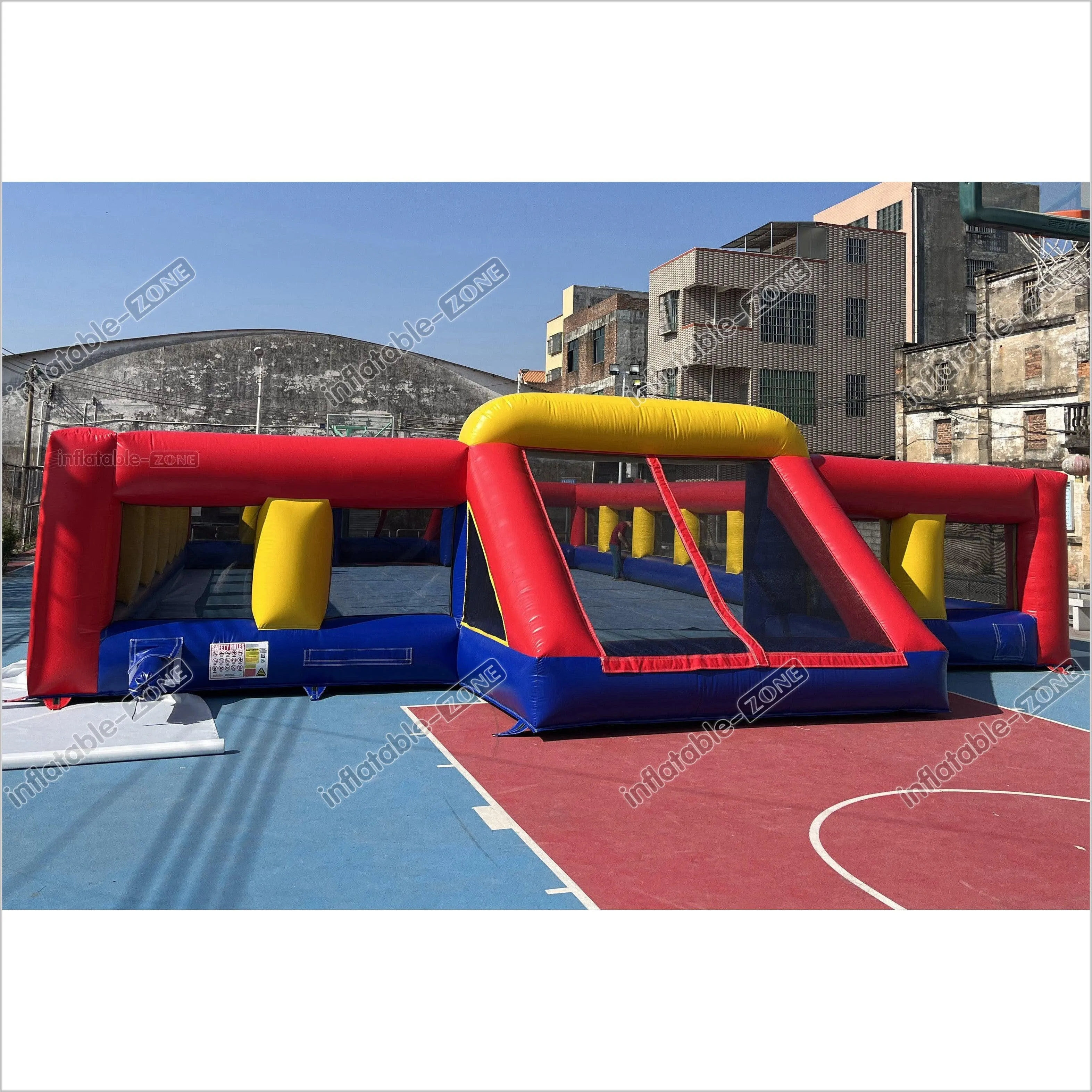 Giant Inflatable Soccer Field Bounce Round Inflatable Football Fun Sports Court