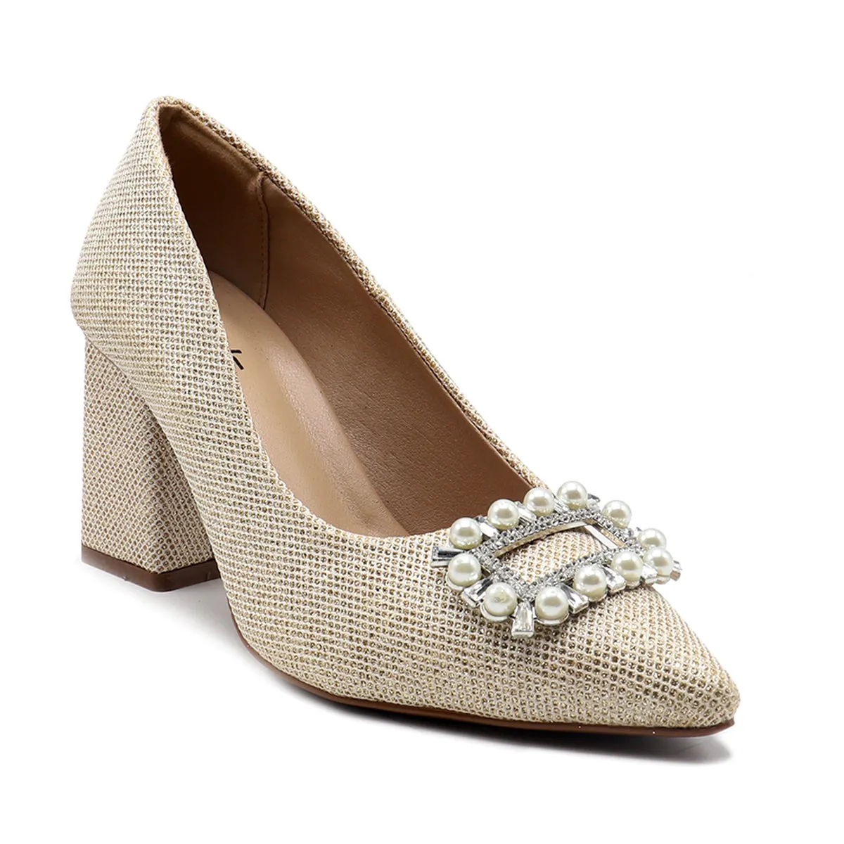 Golden Formal Court Shoes 087115