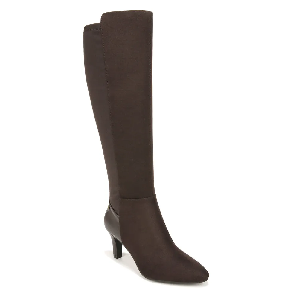 Gracie Wide Calf Round Toe Zippered Boots