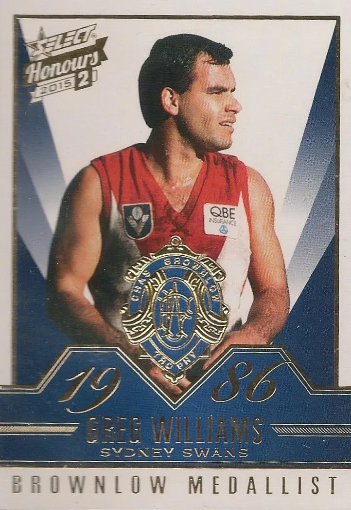 Greg Williams, BG84, Brownlow Gallery, 2015 Select AFL Honours 2