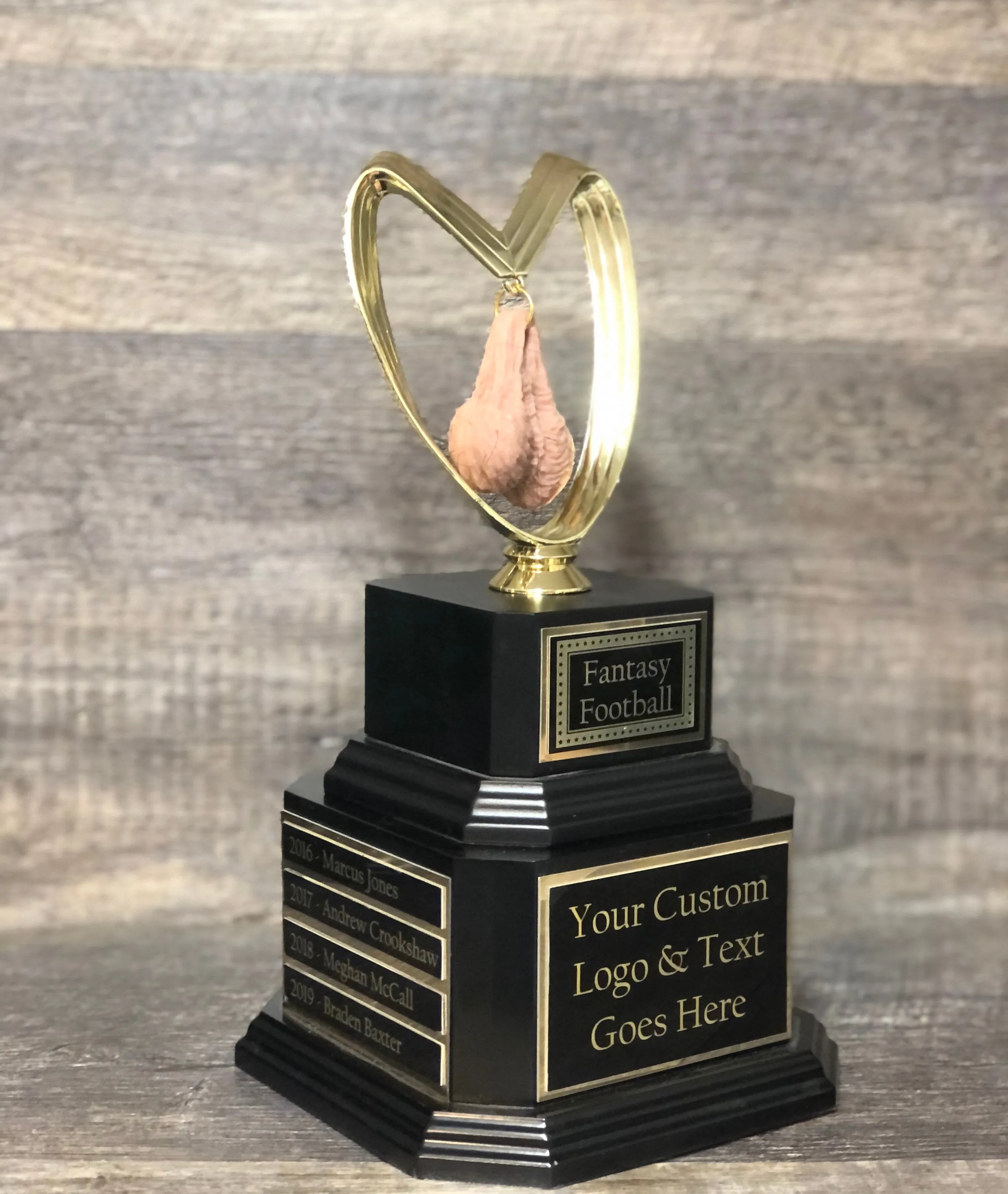 HAIRY Balls Baseball Trophy Loser Trophy Perpetual You Suck Last Place Trophy You've Got Balls Funny Trophy Adult Humor Testicle